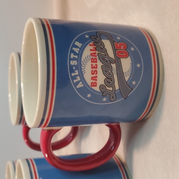 ALLSTAR baseball league 05 set of 4 mugs/cups/coffee mug. Russ brand - Picture 2 of 5